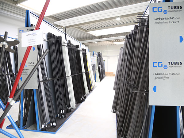 Bestens ausgestattet: Carbonscout World Verkaufsraum und Lager